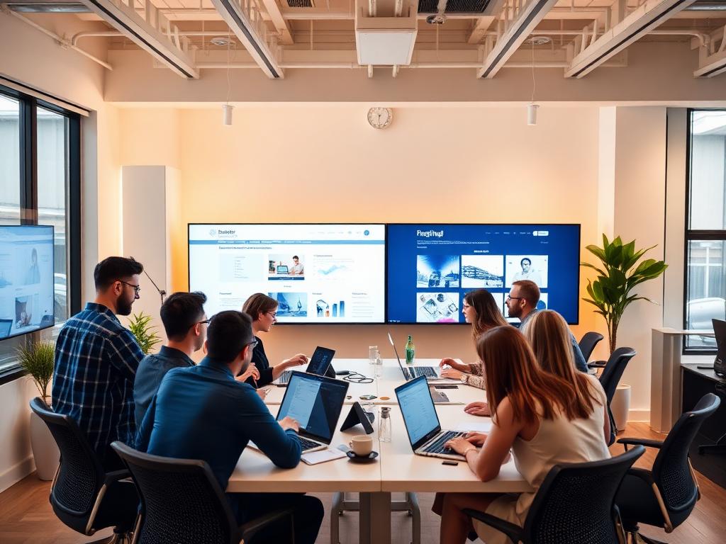 Équipe créative au travail